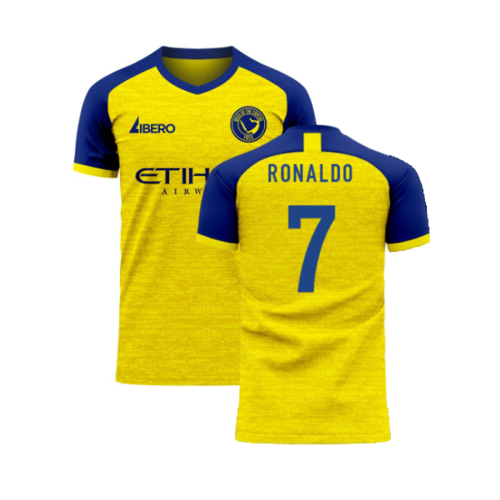 Al-Nassr 2023-2024 Home Concept Football Kit (Libero) - Kids (Ronaldo 7)_0