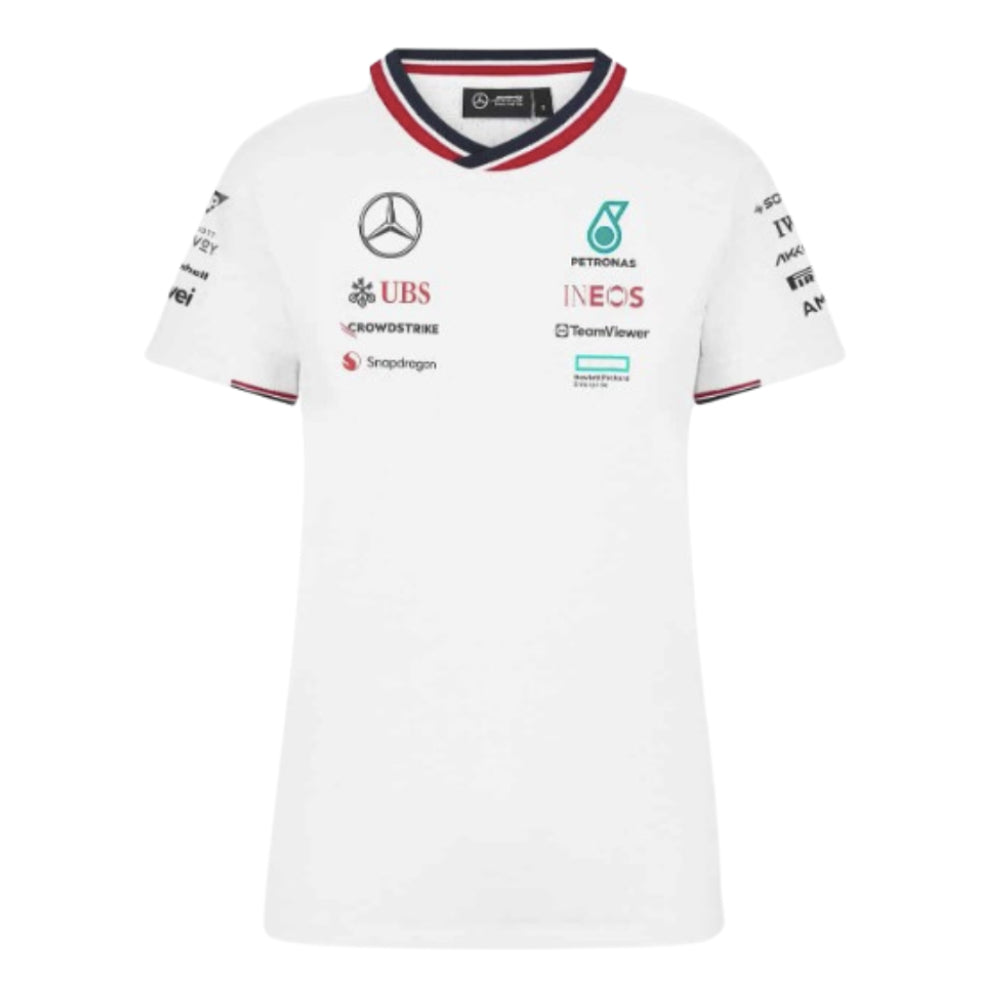 2024 Mercedes-AMG Team Driver T-Shirt (White) - Ladies_0