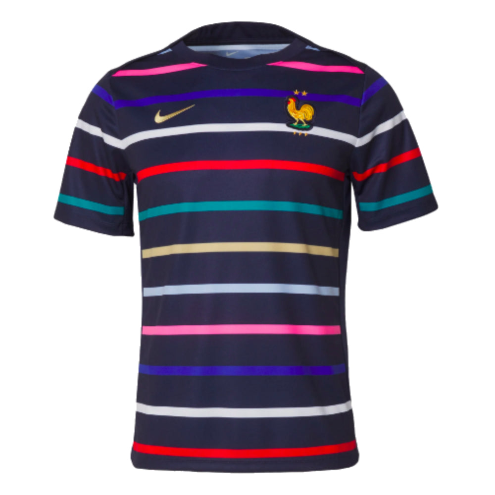 2024-2025 France Academy Pro Home Pre-Match Top (Navy)_0