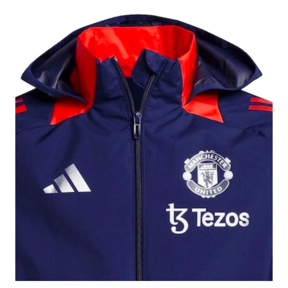 2024-2025 Man Utd Allweather Jacket (Night Indigo) styled preview