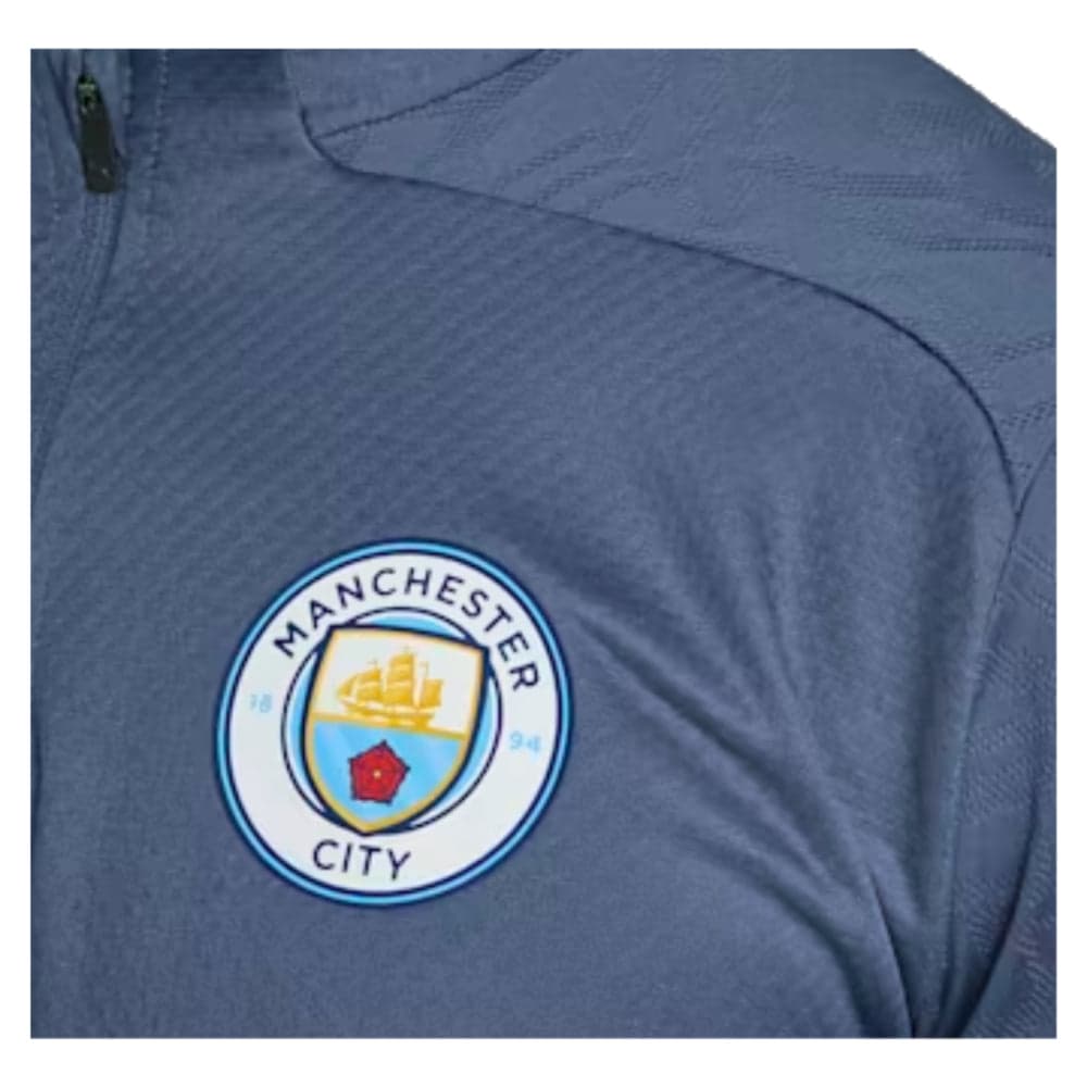 2024-2025 Man City Training 1/4 Zip Top (Inky Blue) styled preview