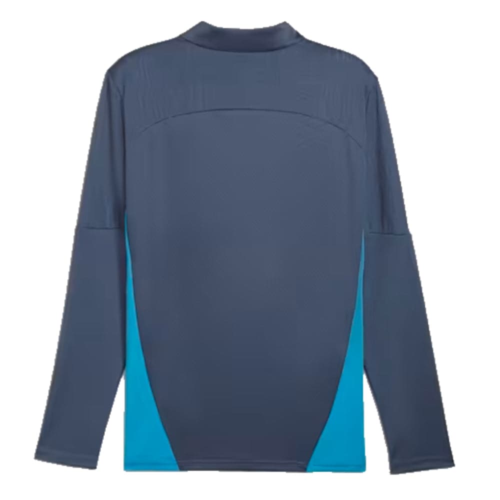 2024-2025 Man City Training 1/4 Zip Top (Inky Blue) - Kids styled preview