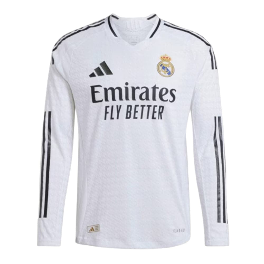 2024/25 Real Madrid player Long Sleeve Home Shirt
